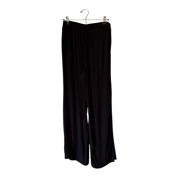 Tribal Pull-On Wide Leg Pant - Embroidered Pattern - Black - Size Large - Picture 4 of 13